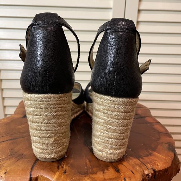 SAM EDELMAN Women's Leather/Suede Brenda Wedge Size 7 1/2 - Picture 6 of 9